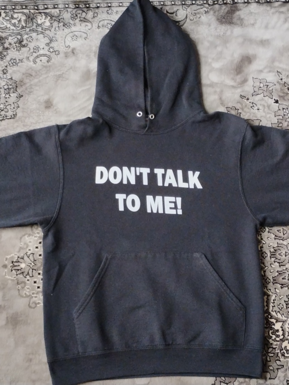 Jerzees NuBlend Black Hoodie Sweatshirt Size Small Unisex